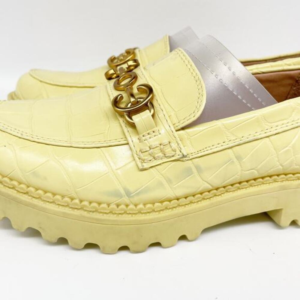 Circus NY by Sam Edelman Deana Crocodile Embossed Loafers Yellow Size 6.5‎ M - Picture 12 of 13
